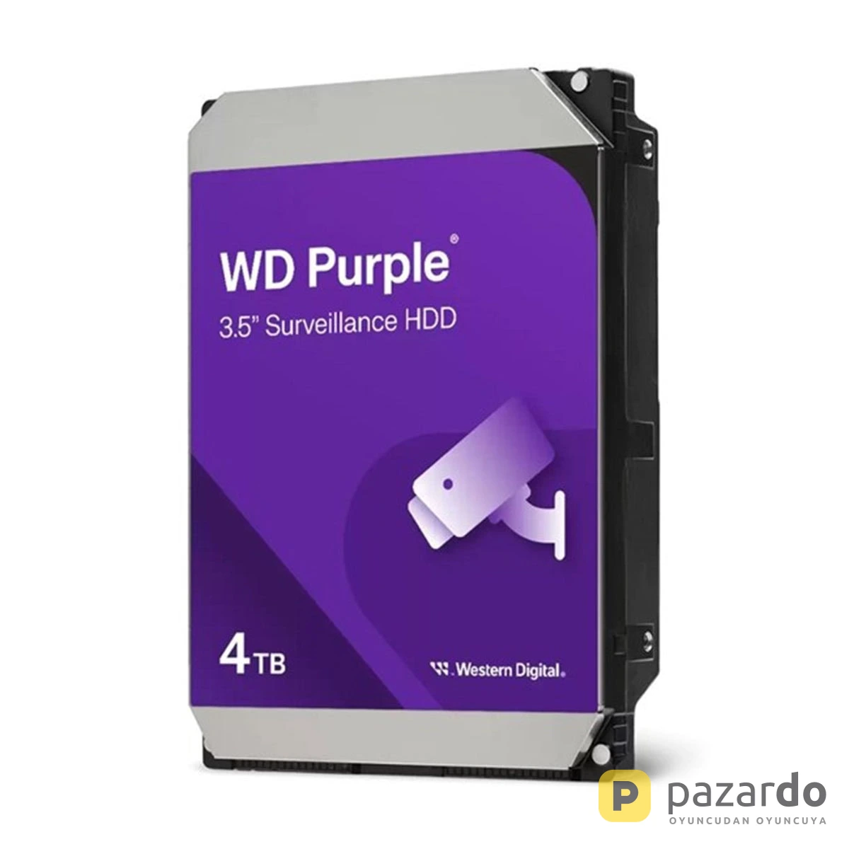 WD Purple 4TB 5400Rpm 128MB Önbellek 7/24 3.5 inç SATA 3.0 Harddisk (WD44PURZ)