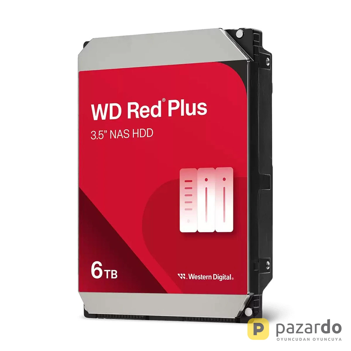 WD Red Plus 6TB 5400Rpm 256MB 3.5 inç SATA 3.0 Harddisk (WD60EFPX)