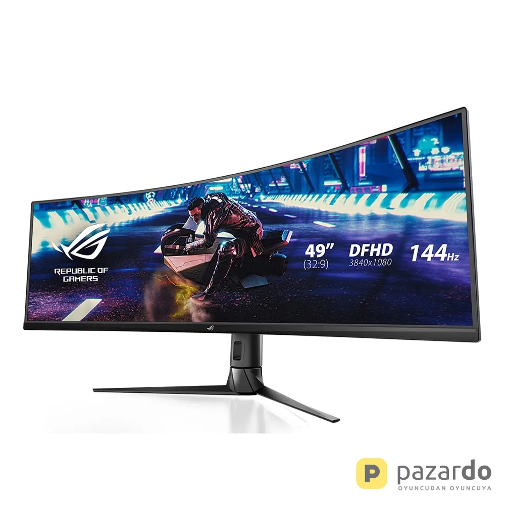 ASUS ROG Strix XG49VQ 49 inç 144Hz 4ms DFHD Adaptive Sync VA Kavisli Gaming Monitör