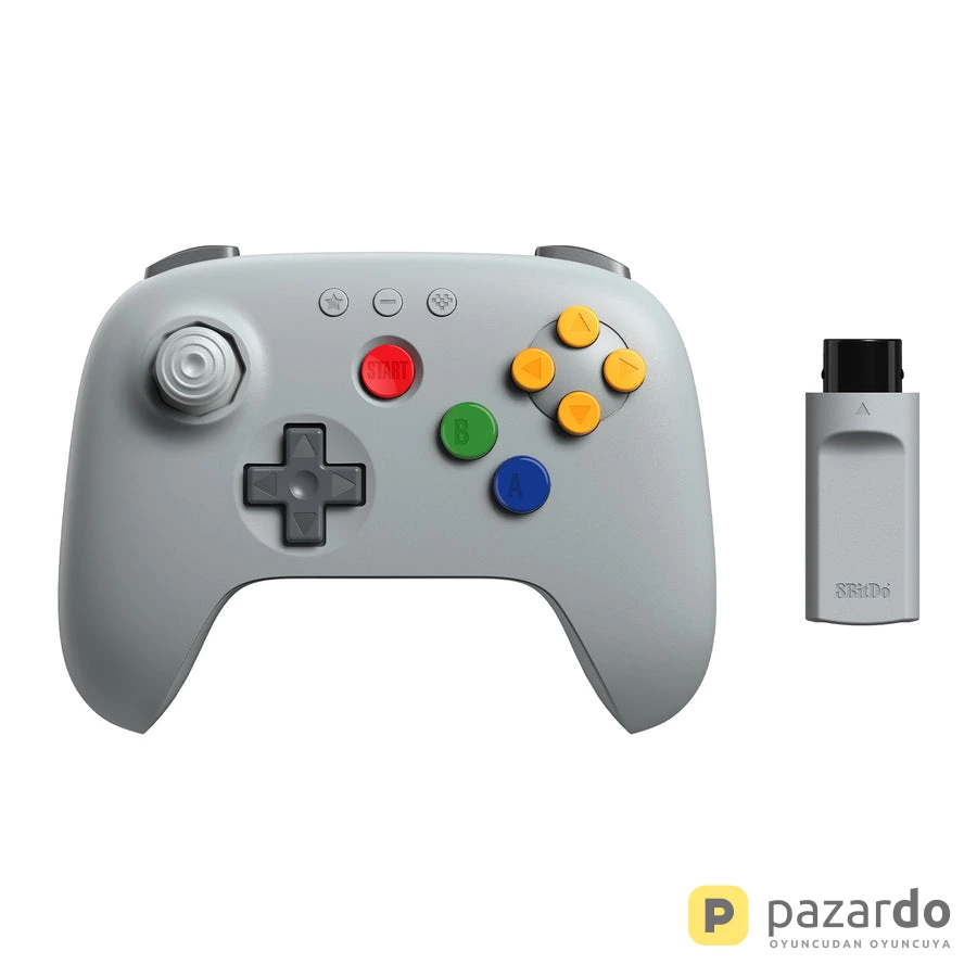 8BitDo 64 2.4G Wireless Controller - Classic Grey